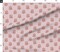 Various Fabrics by the Yard or Fat Quarter Block Print Floral Red Pink Simple Minimal Boho Flowers Folk Art Hand Drawn Custom Printed Fabric by Spoonflower